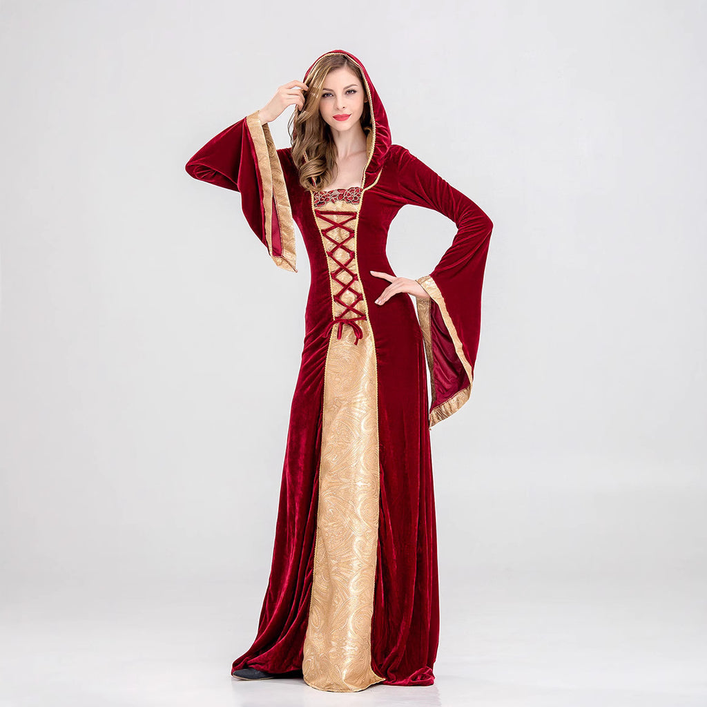 Vintage Court Witch Vampire Costume for Kids and Adults, costume photo 3