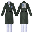 Attack on Titan Levi Ackerman Survey Corps Costume Adult Halloween Cosplay