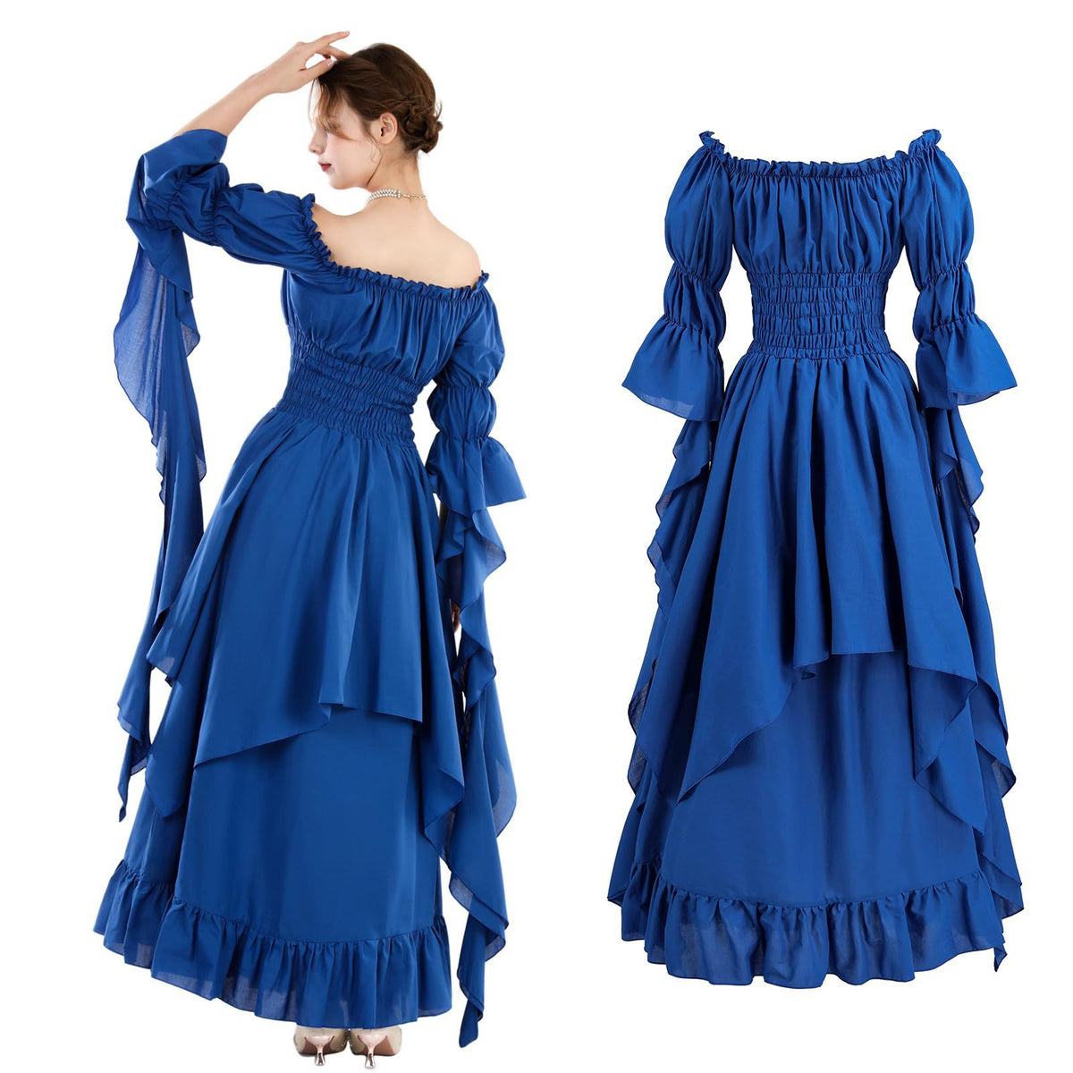 Medieval Renaissance Dress for Women, product photo 2 on a white background