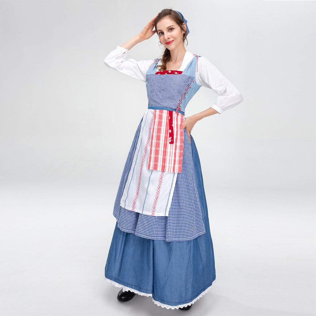Medieval Farmhouse Maid Dress for Girls and Women, costume photo 2