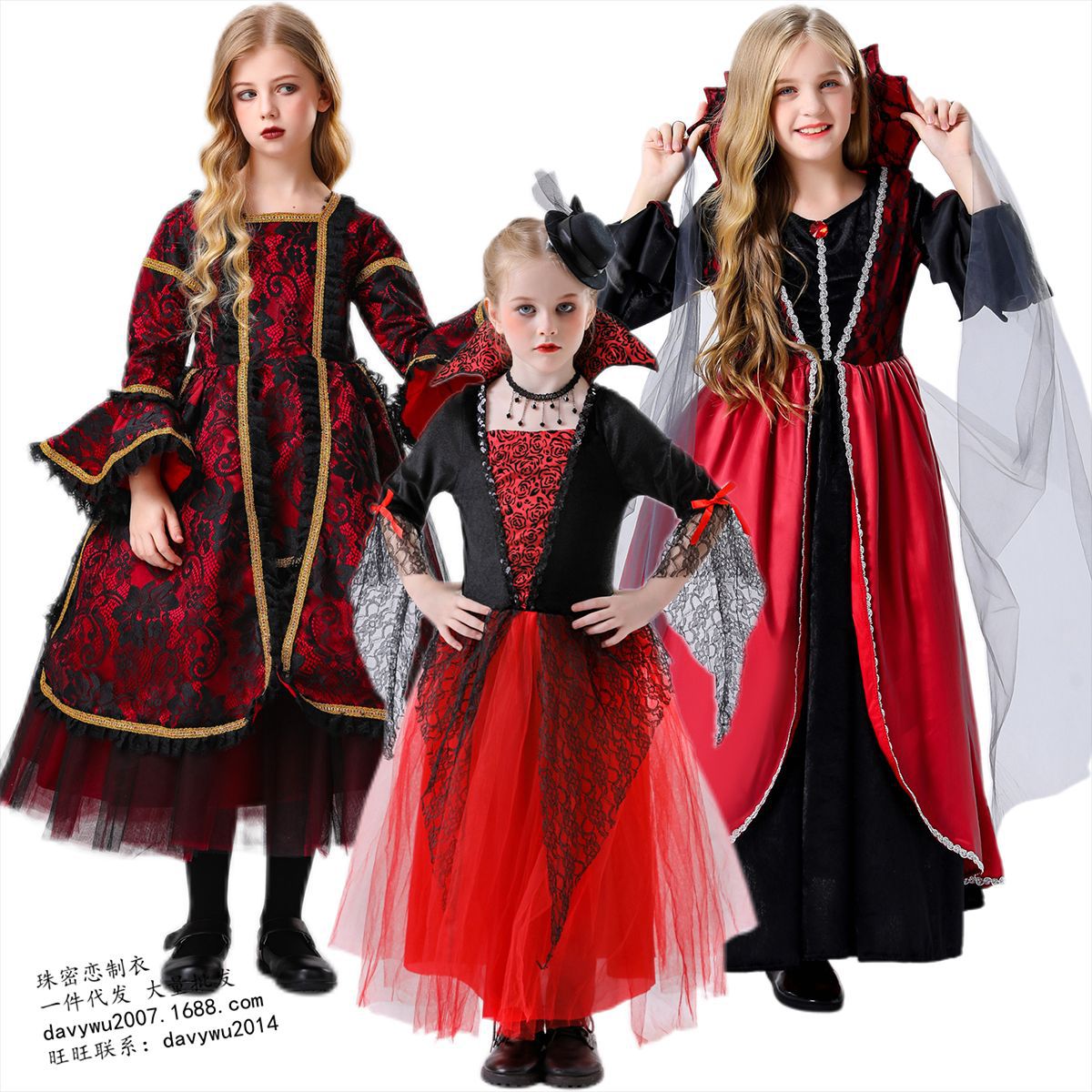 Vampire Witch Costume for Girls, costume photo