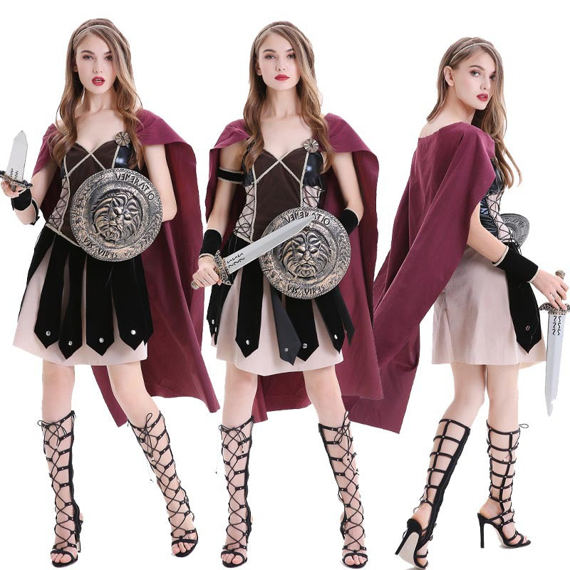 Roman Warrior Samurai Guard Costume for Kids and Adults, costume photo 4