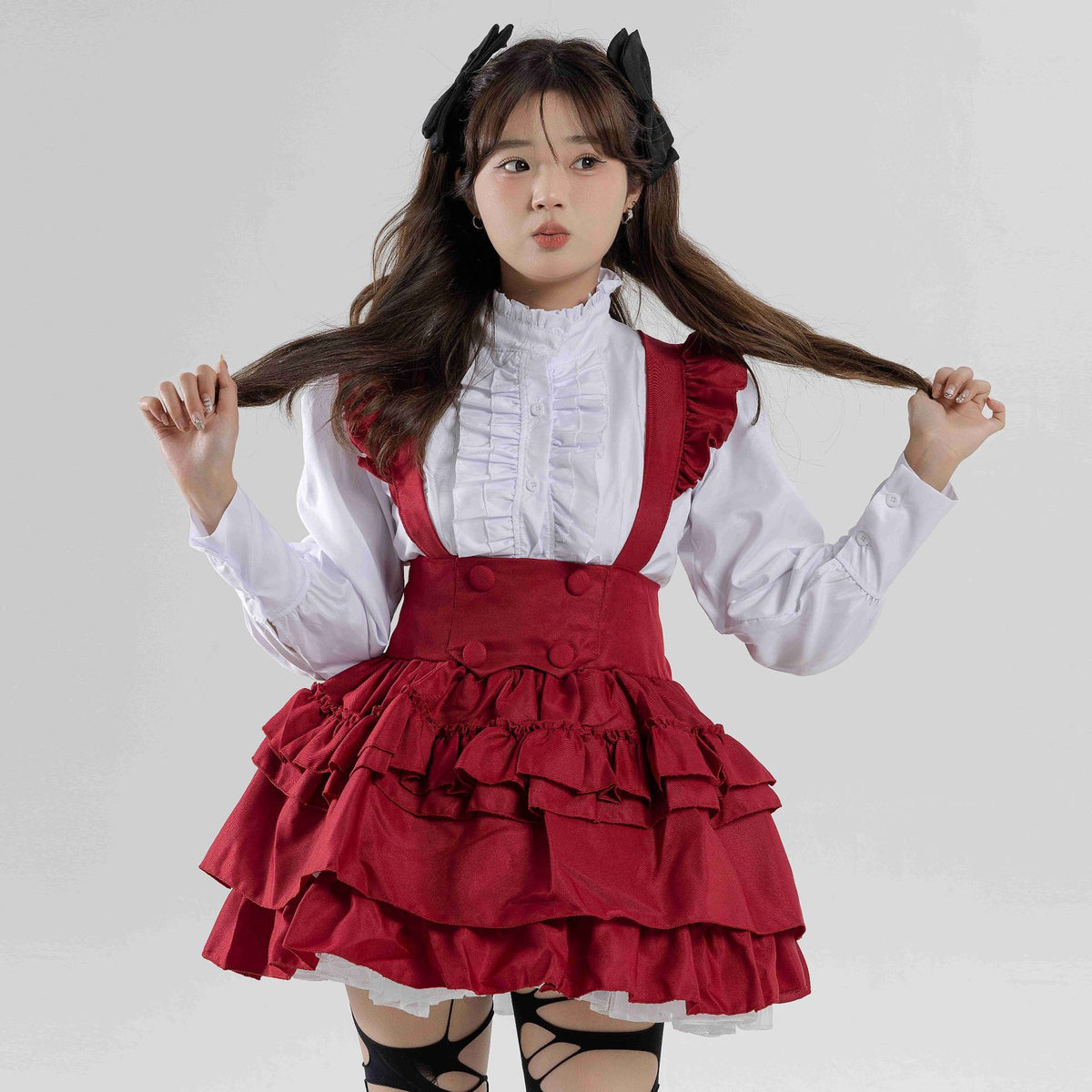 Cyberpunk Mechanical Girl Gothic Lolita Dress Costume Adult Cosplay