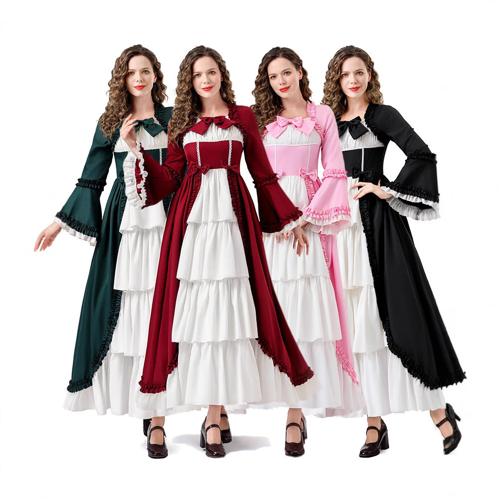 Medieval Renaissance Court Princess Dress for Women, product photo 2 on a white background