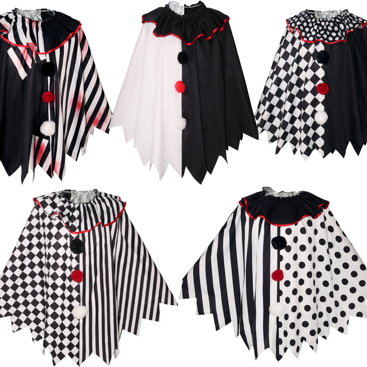 Horror Clown Cape for Adults, costume photo
