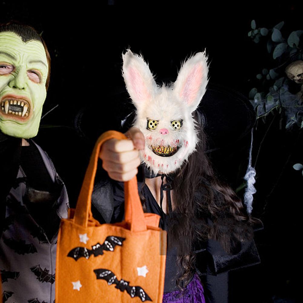 Bloody Rabbit Mask for Adults, costume photo 3