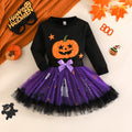 Pumpkin Hoodie Ghost Mesh Skirt Costume for Girls, costume photo 6