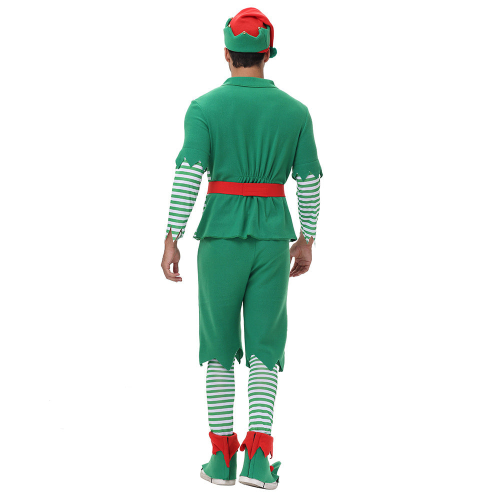 Christmas Elf Costume for Men, product photo 2 on a white background