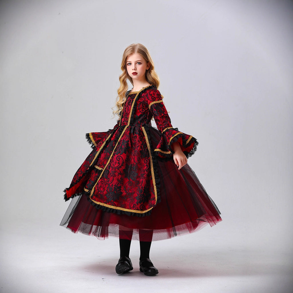 Vampire Witch Costume for Girls, costume photo 4
