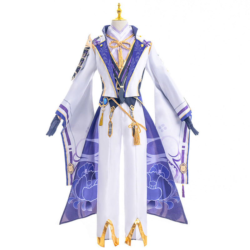 Genshin Impact Kamisato Ayaka Costume Women Full Set Halloween Cosplay XS-2XL