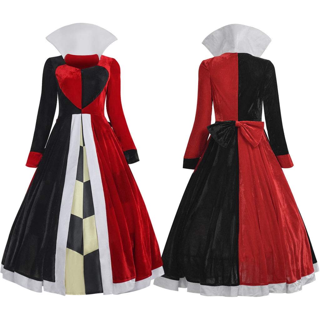 Alice in Wonderland Queen of Hearts Costume Adult Halloween Cosplay