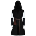Renaissance Vest Medieval Knight Pirate Costume for Men, front view on a white background