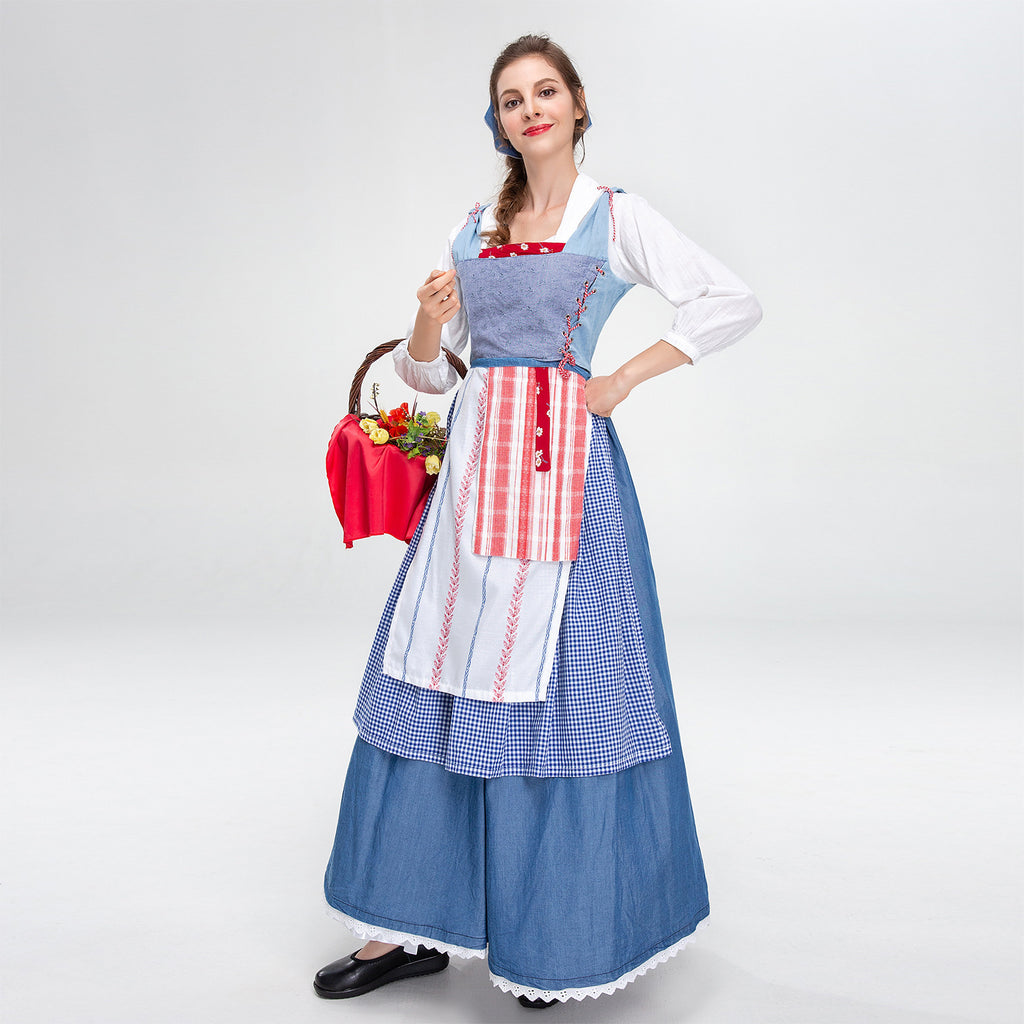 Medieval Farmhouse Maid Dress for Girls and Women, costume photo 5