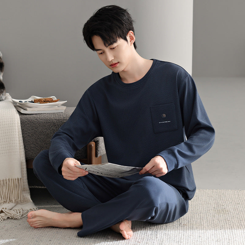 Pajamas men's checkered home clothes