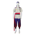 Fire Monk Fighter Costume for Adults, front view on a white background