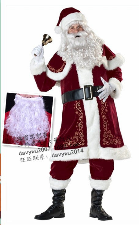 Santa Claus Costume Adult Couples Christmas Suit Holiday Party Outfit