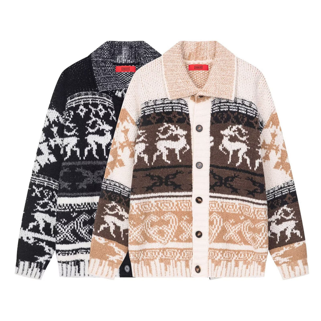 Christmas Knitted Sweater Loose Sweater for Men