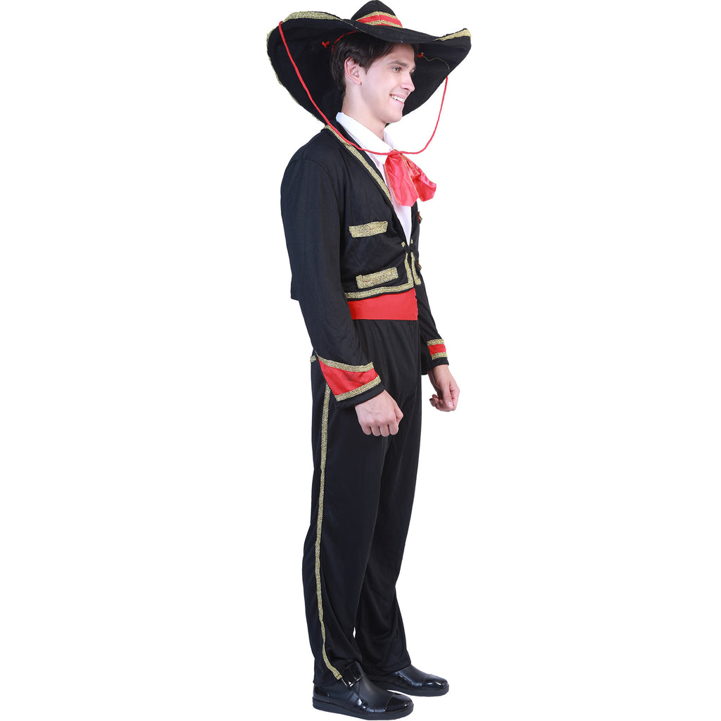 Day of the Dead Costume for Kids and Men, product photo 3 on a white background