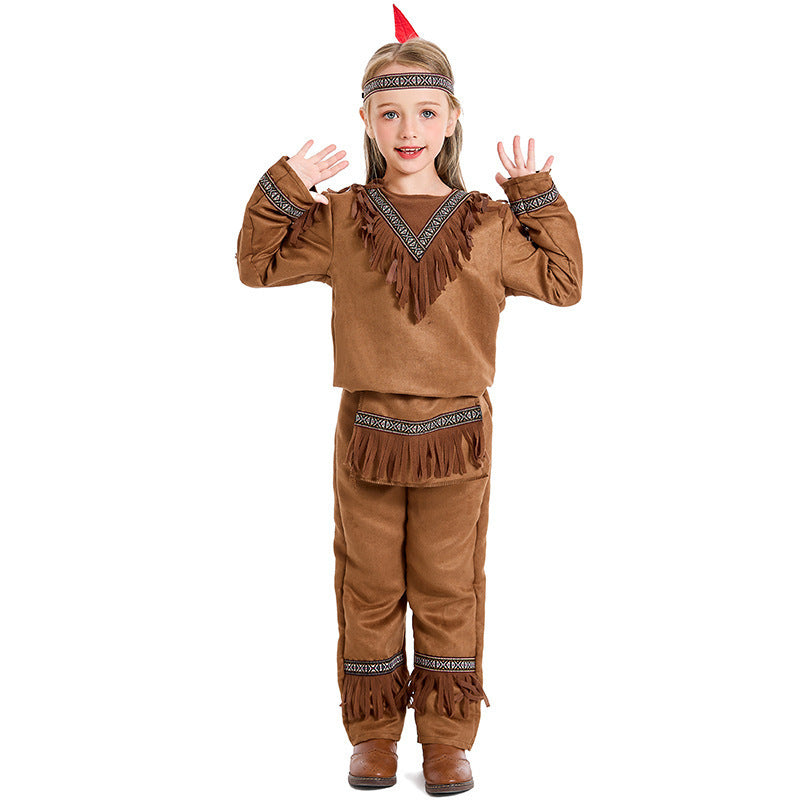 Tribal Chief Costume for Boys, product photo 2 on a white background