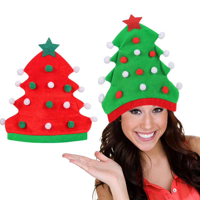 Christmas tree hat creative Christmas hat holiday party elf hat Christmas hat