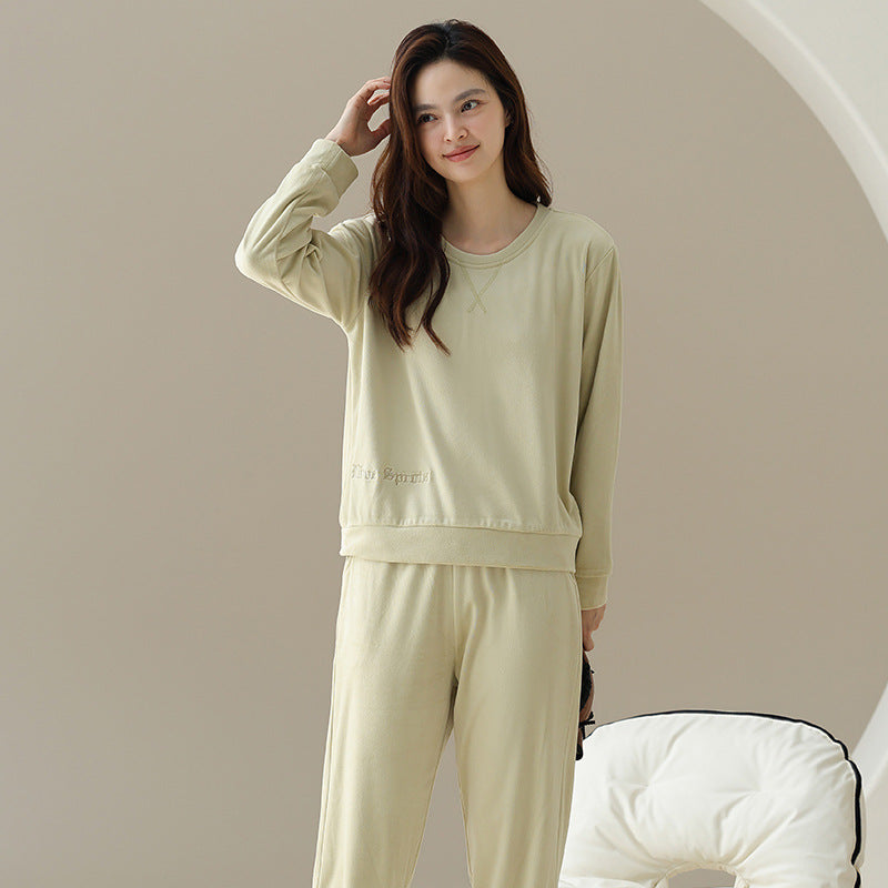 Couple's pajamas pullover home clothes