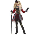 Witch Clown Costume for Girls, front view on a white background
