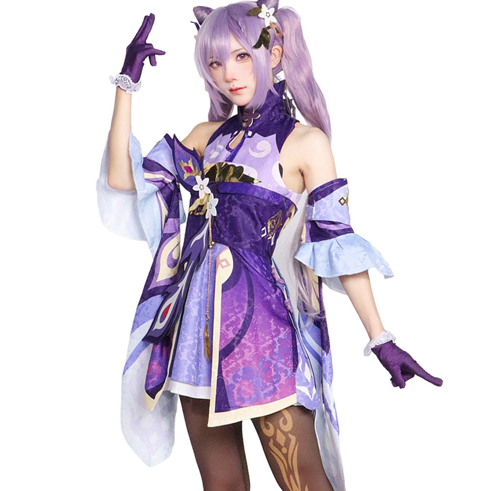 Genshin Impact cos costume anime animation game suit Liyue seven star carving sunny cosplay costume for women
