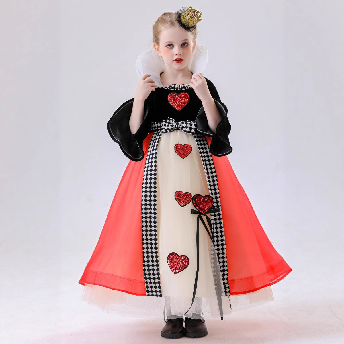 Royal Heart Queen Costume for Girls, costume photo 3