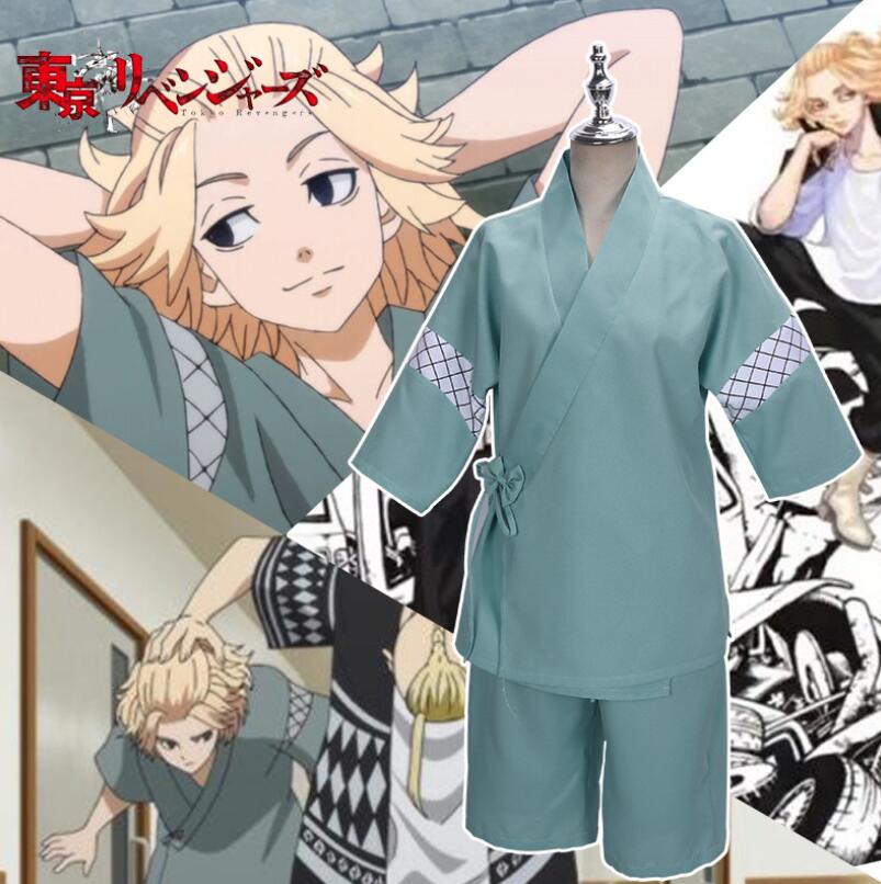 Tokyo Revengers Mikey Cosplay Costume Kimono Adult Halloween
