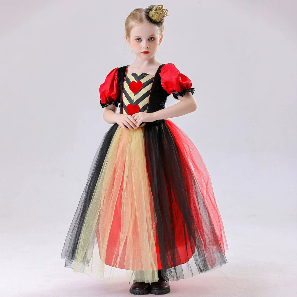 Red Queen Storybook Costume for Girls, costume photo 2