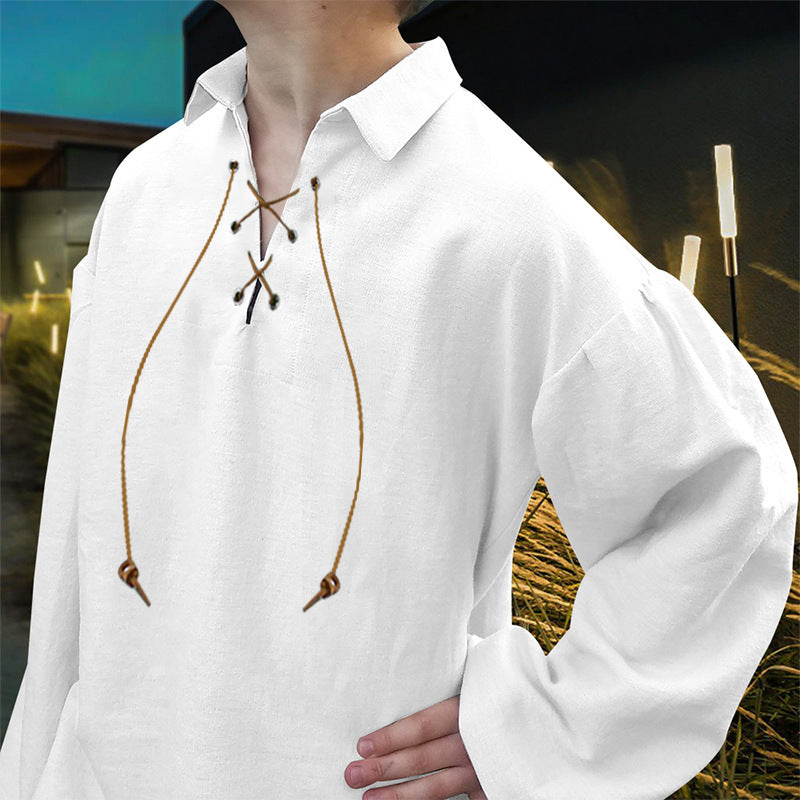 Pirate Viking Renaissance Shirt Costume for Boys, costume photo 3