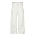Men's Vintage Clean Fit Casual Wide Leg Loose Washed Denim Pants