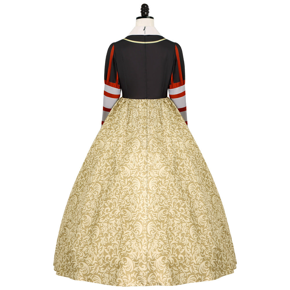 Royal Heart Queen Long Dress Costume, product photo 4 on a white background