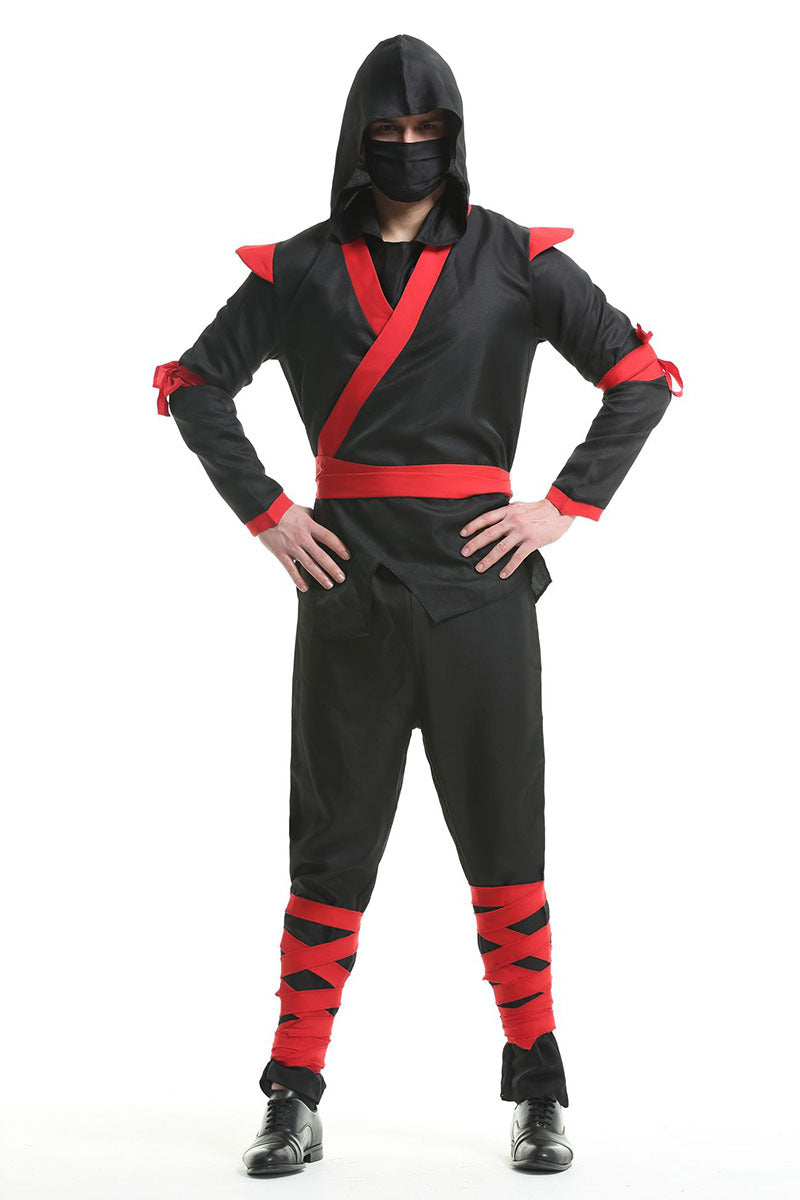 Ninja Samurai Onesie for Couples, front view on a white background