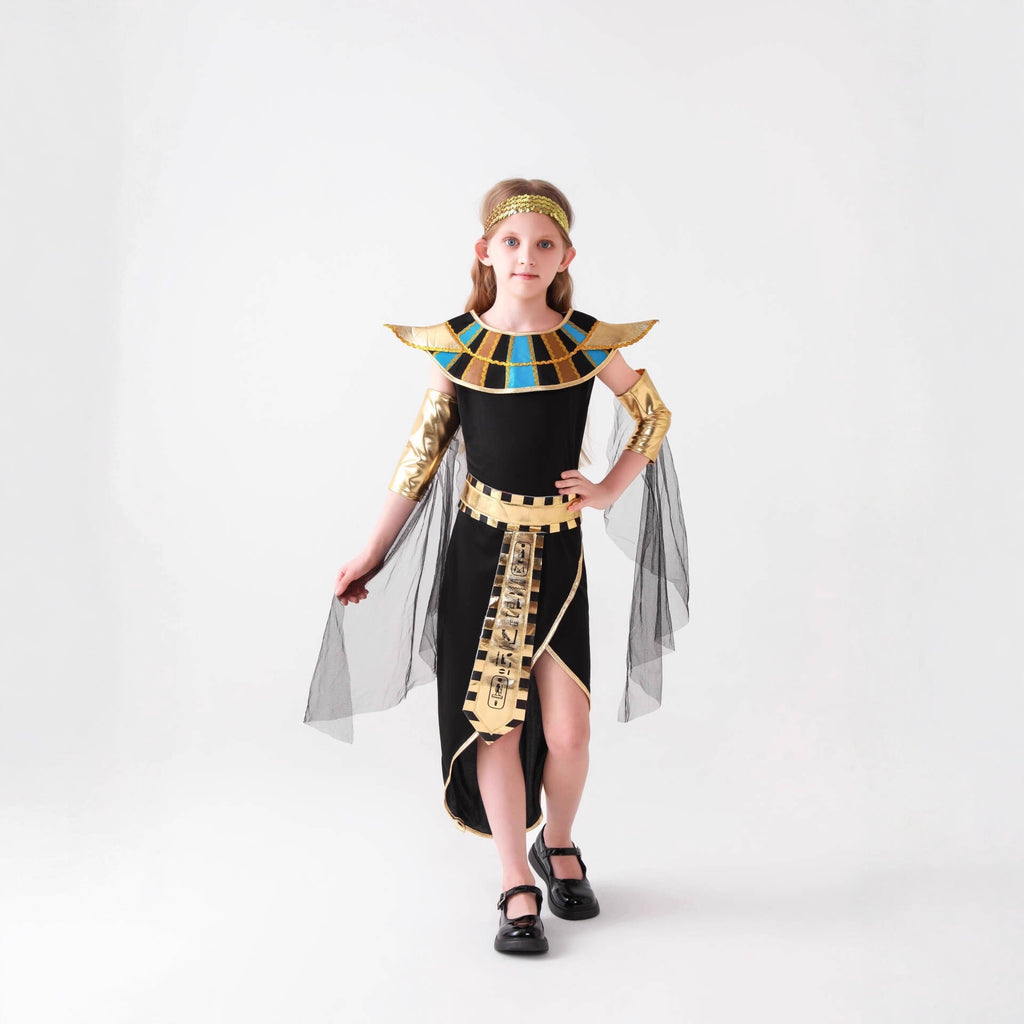 Egyptian Queen Costume for Girls, product photo 3 on a white background
