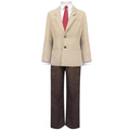 Anime Genius Student School Uniform for Adults, front view on a white background