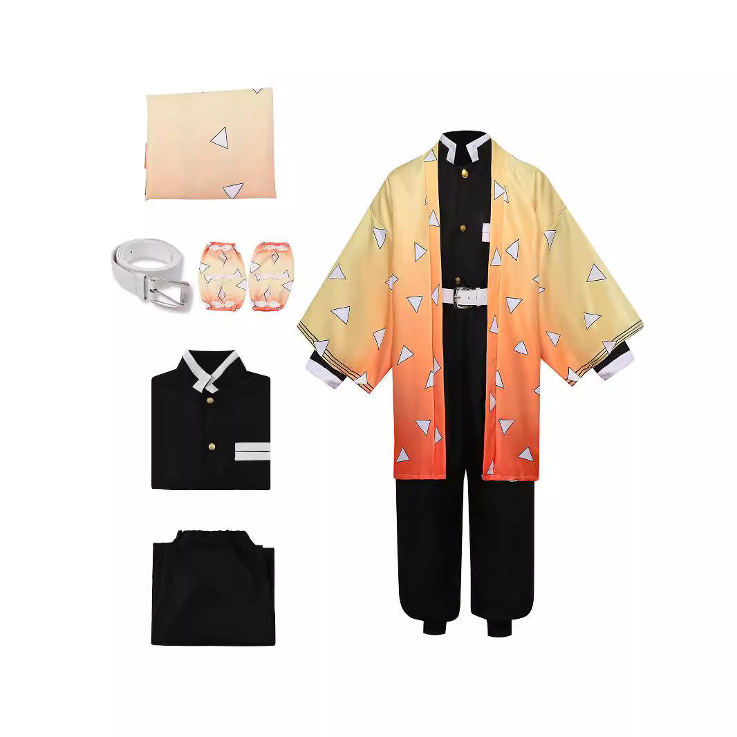 Anime Demon Hunter Kimono for Kids and Adults, product photo 4 on a white background