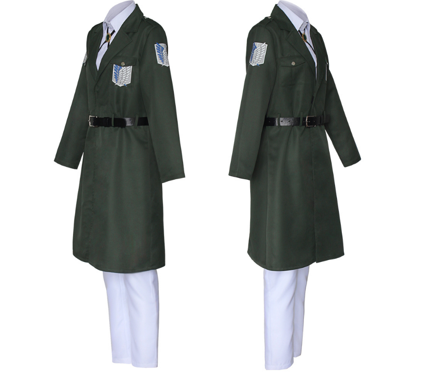 Attack on Titan Levi Ackerman Survey Corps Costume Adult Halloween Cosplay