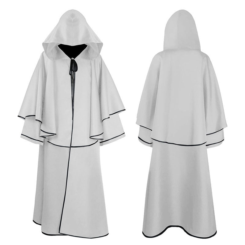 Medieval Monk Robe for Adults, front view on a white background