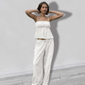 Strap strap pants pajamas two-piece set
