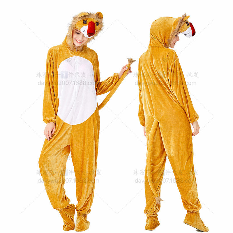 Lion Animal Costume for Kids and Adults, product photo 4 on a white background