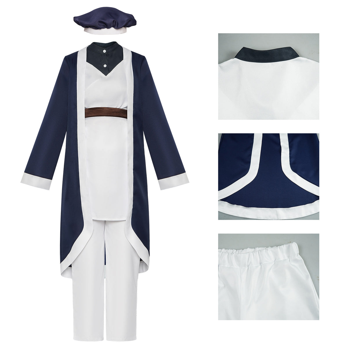 Anime Healer Mage Costume for Adults, product photo 4 on a white background