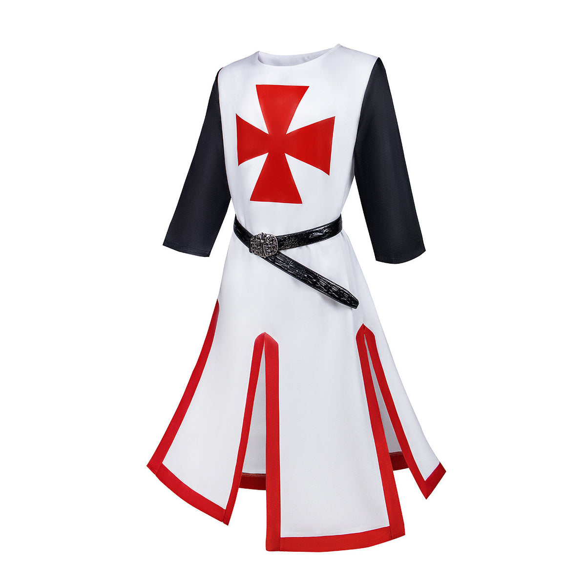 Templar Knight Medieval Corset Top Costume for Men, product photo 4 on a white background