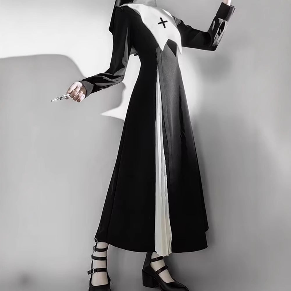 Nun Gothic Lolita Dress for Women, costume photo