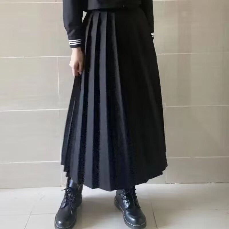 Black JK Sailor School Uniform Costume Women Anime Halloween Cosplay Set S-3XL