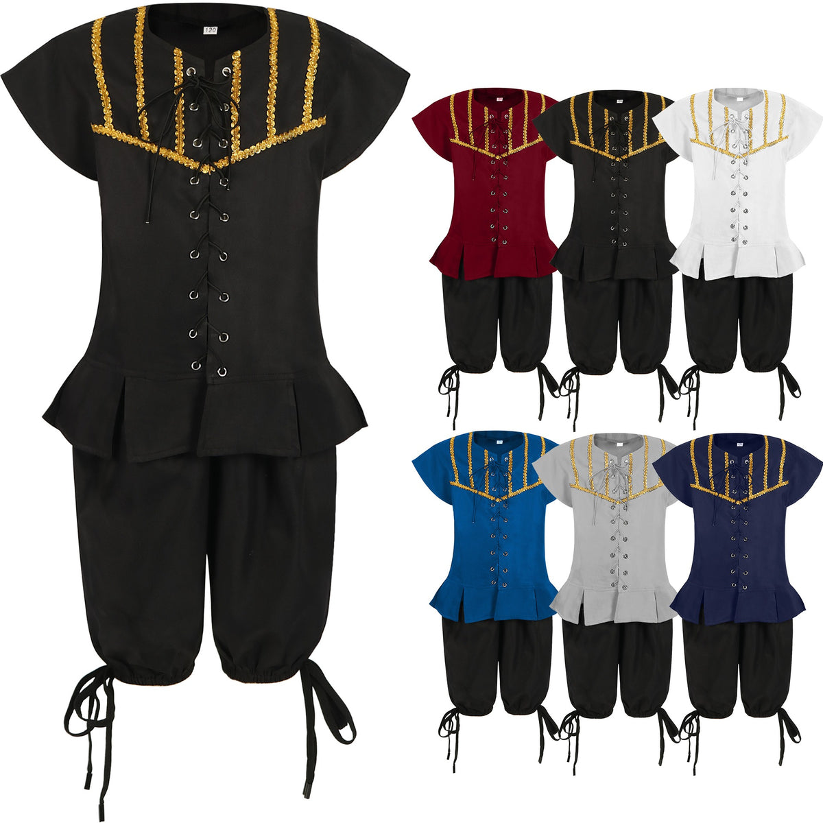 Caribbean Pirate Costume for Girls and Boys, costume photo
