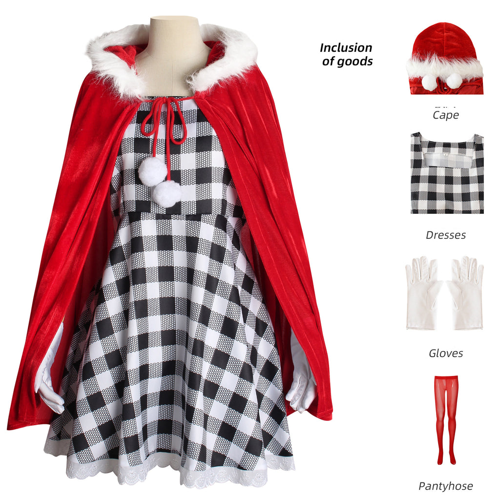Cindy Lou Who Costume Kids Adult Christmas Holiday Cosplay Outfit