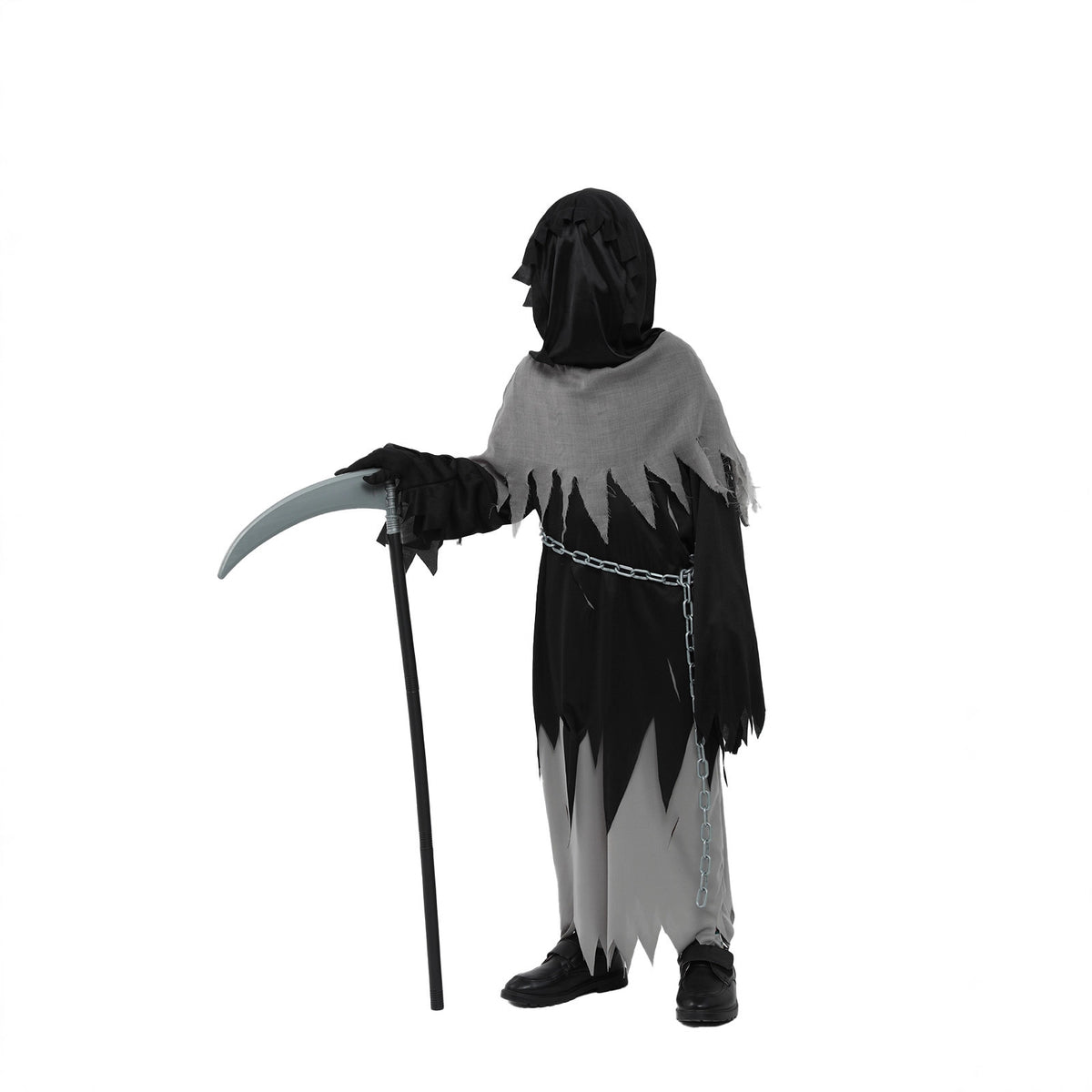 Grim Reaper Costume for Girls and Boys, product photo 2 on a white background