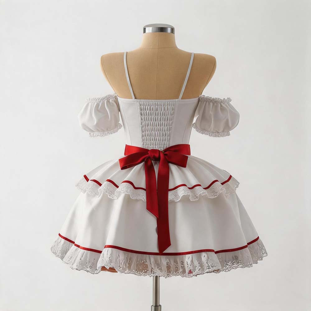 Annabelle Creepy Doll Costume for Women, costume photo 4