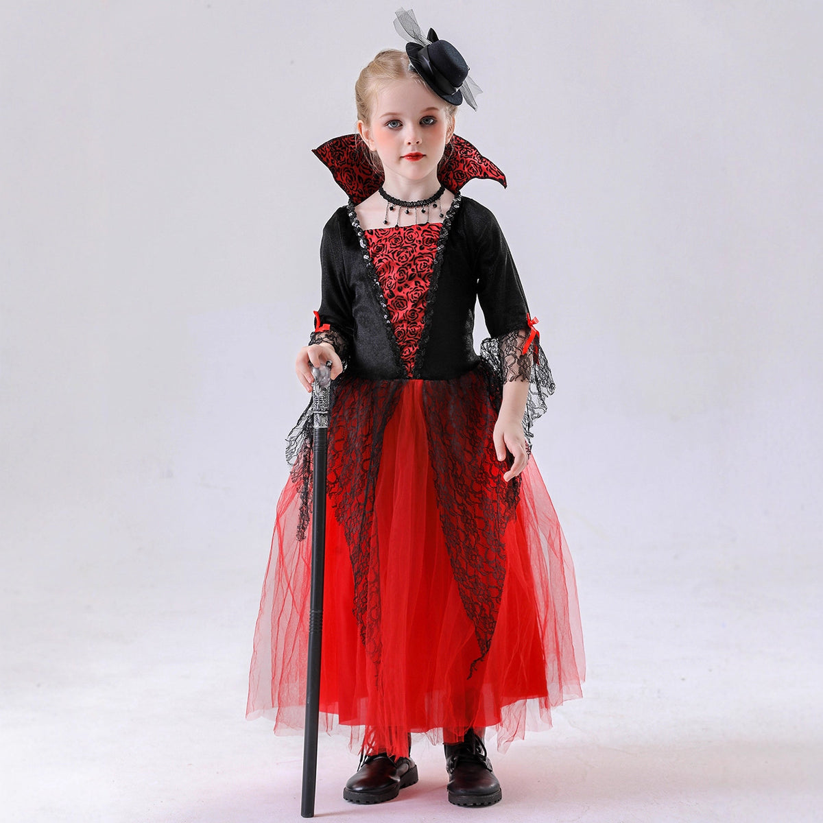 Vampire Witch Costume for Girls, costume photo 3